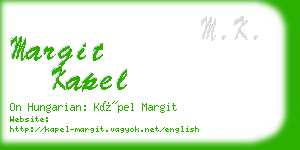 margit kapel business card